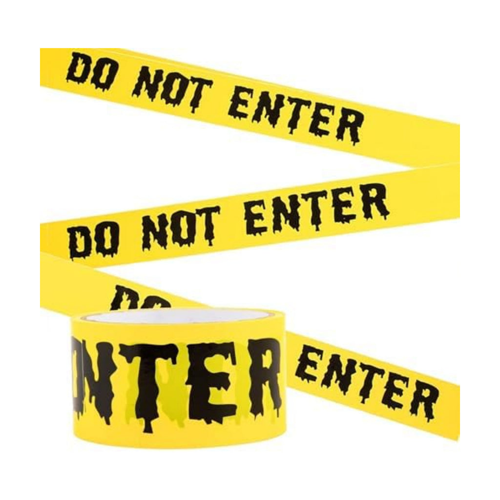 1.9inch x 82Feet Halloween Decorations Caution Tape Roll Halloween Caution Tape Halloween Tape Scary Warning Tape for Halloween Party Decorations Indoor Outdoor