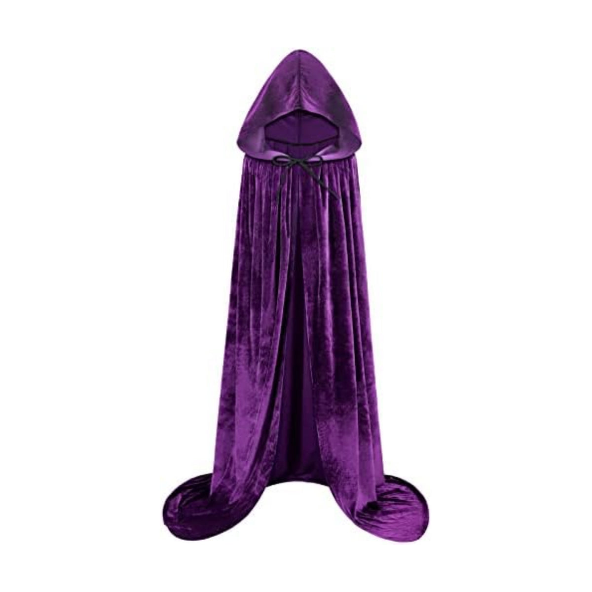 Sarfel Hooded Cloak Velvet Cape with Hood Halloween Capes Women Witch Costume Vampire Cloak Wizard Robe Men Cosplay Costume