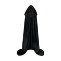 Sarfel Hooded Cloak Velvet Cape with Hood Halloween Capes Women Witch Costume Vampire Cloak Wizard Robe Men Cosplay Costume