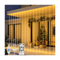 HXWEIYE 300LED Fairy Curtain Lights, 9.8x9.8Ft USB, Remote, Tangle-Free
