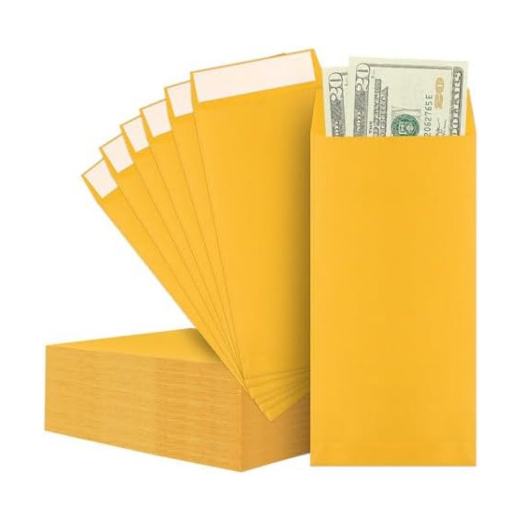Cash Envelopes-120 Envelopes Money Saving Challenge, 3.2x6.6inch Money Envelopes for Cash, Brown Kraft Paper Money Saving Envelopes, Cash Envelopes for Budgeting, Coins, Checks, Gift Cards & Tickets