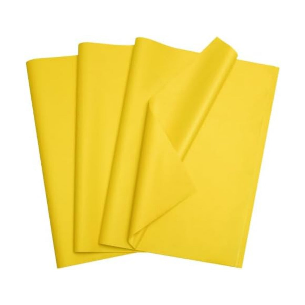 Bobobag 100 Sheets Yellow Tissue Paper 20"X14" Tissue Paper for Gift Bags, Gift Wrapping Tissue, Christmas Tissue Paper Anniversary Holiday Decoration Arts Craft