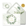 Gooji 4x6 Greenery Thank You Cards with Envelopes (Bulk 20-Pack) Bridal Shower Thank You Cards with Envelopes | Birthday Party, Baby Shower, Weddings, Greeting, Blank Notes, Small Business