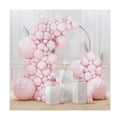 PartyWoo Pale Pink Balloons 140pcs Light Pastel Baby Pink Different Sizes
