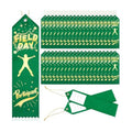 Kisston 100 Pcs Field Day Participant Ribbons Award Ribbon Prize Ribbons Winner Recognition Ribbon with Card and String for Competition Sports Event Contest Prize Ornaments (Classic)