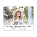 Andaz Press 16x20-Inch Personalized Canvas Welcome To My Graduation Party Sign, Classic, Custom Photo Class of 2026 Graduation Party Decorations, Graduation Welcome Sign, Personalized Graduation Sign