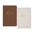 Wedding Vow Books His And Hers, Officiant Book For Wedding Ceremony, Gold Foil Wedding Notebook Bride Groom Booklet For Wedding Gifts, 28 Pages, 5.9" X 3.9", Wedding Journal, Terracotta beige