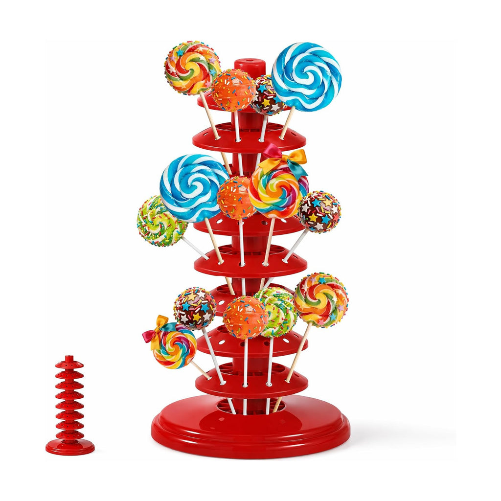 PRETYZOOM Cakepop Stand 96 Holes, 8-Tiered Lollipop Display Holder, Dessert Table Tower for Wedding Birthday Baby Shower Party Decorations Supplies