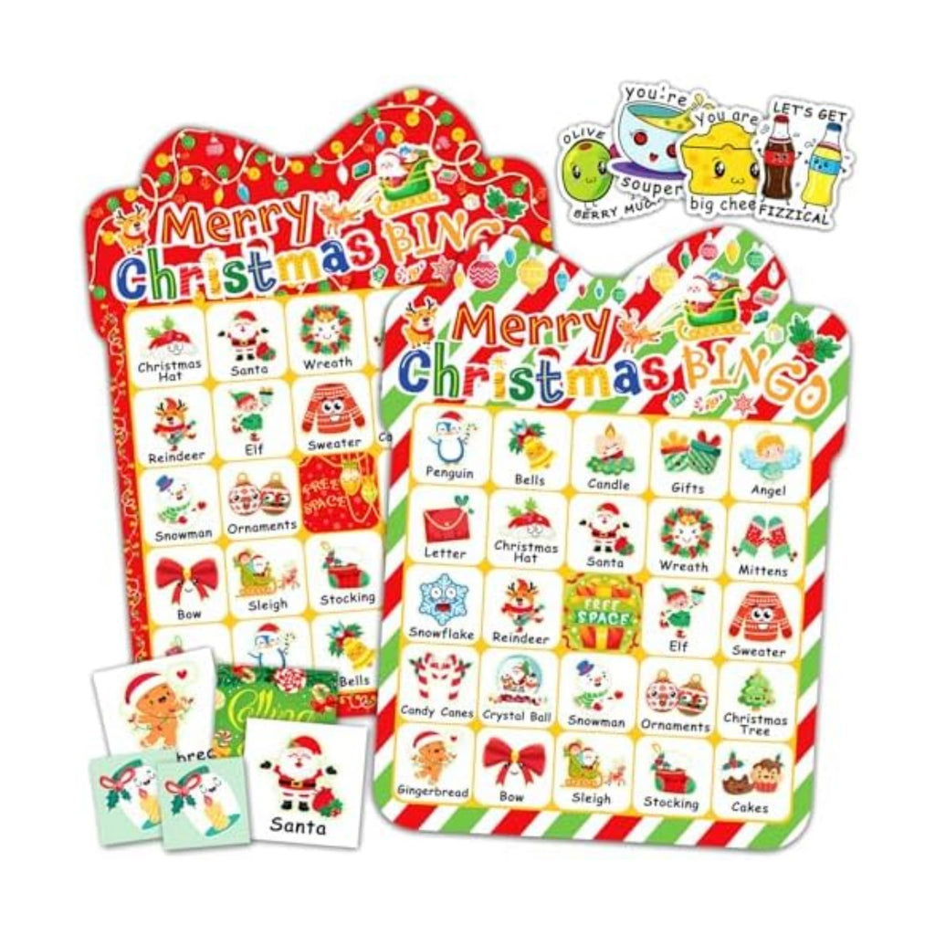 39Pcs Christmas Bingo Cards