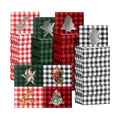 Cholemy 60 Pcs Christmas Cookie Boxes with Window Holiday Christmas Cookie Containers 8 x 6 x 2.5 Inches Cupcake Boxes for Gift Giving Xmas Buffalo Plaid Treat Goodie Food Party Favor