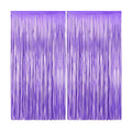 KatchOn Purple Streamers Backdrop - 3.2x8 Feet, Pack of 2, Purple Decor