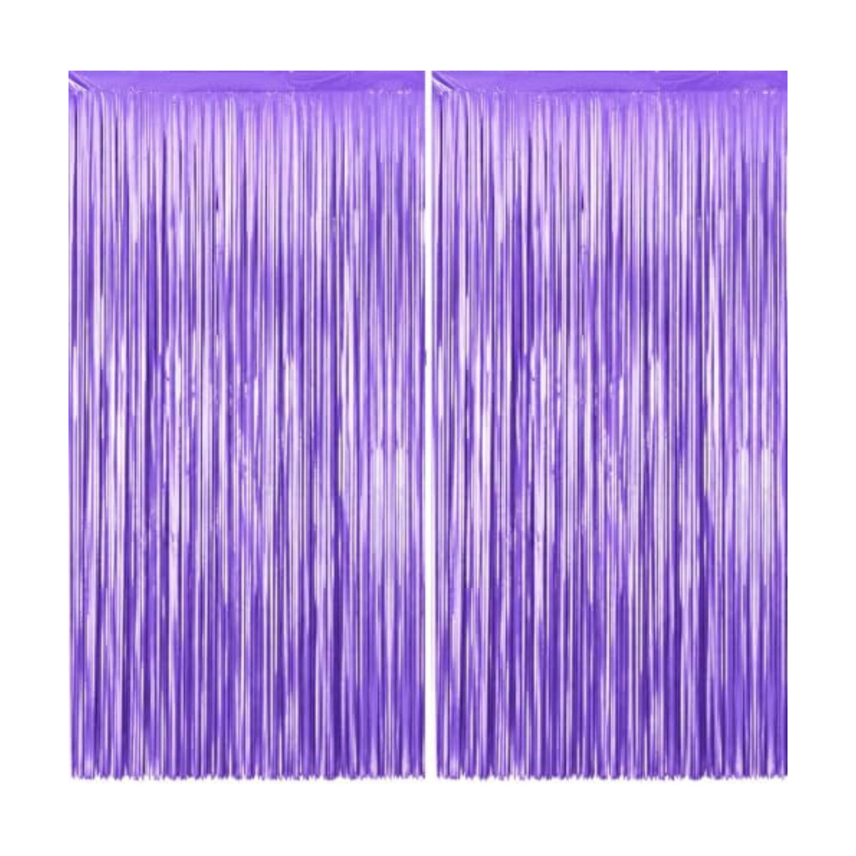 KatchOn Purple Streamers Backdrop - 3.2x8 Feet, Pack of 2, Purple Decor