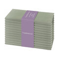 PurpleEssences Cloth Dinner Napkins 18x18 in Set of 12 - Sage Green