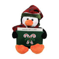 Glittering Xmas Gift Card Holder Stuffed Animal – Festive Holiday Plush Toy Card Holder Design for Holidays & Christmas Celebration 9 inch (Penguin)
