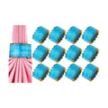 Alpha Living Home Epoxy Resin Napkin Rings, Blue Gold, 12-Pack
