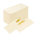 KAMMAK Dinner Napkins Disposable Beige Cloth like Paper Napkins with Pocket 100 Pack Folded Napkins Guest Hand Towel for Party Decoration, Wedding Reception, Bathroom and Kitchen (16.5 x 16.5 inch)