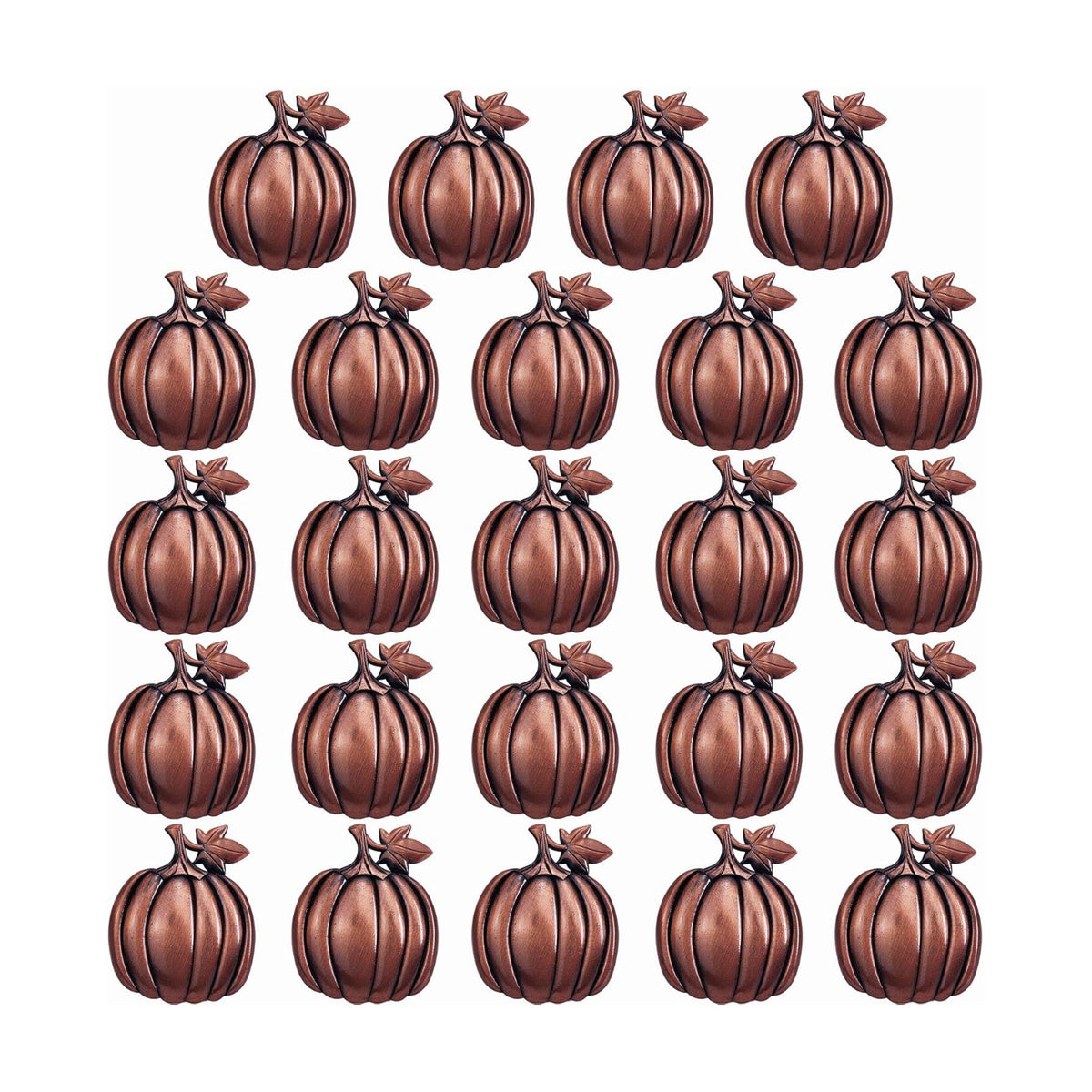 STMK Set of 24 Thanksgiving Day Napkin Rings, Rustic Harvest Pumpkin Napkin Rings Alloy Napkin Holder for Halloween Fall Thanksgiving Day Table Decorations