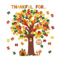 Pajean Fall Tree Bulletin Board Bright Color Appreciation Style Puzzle