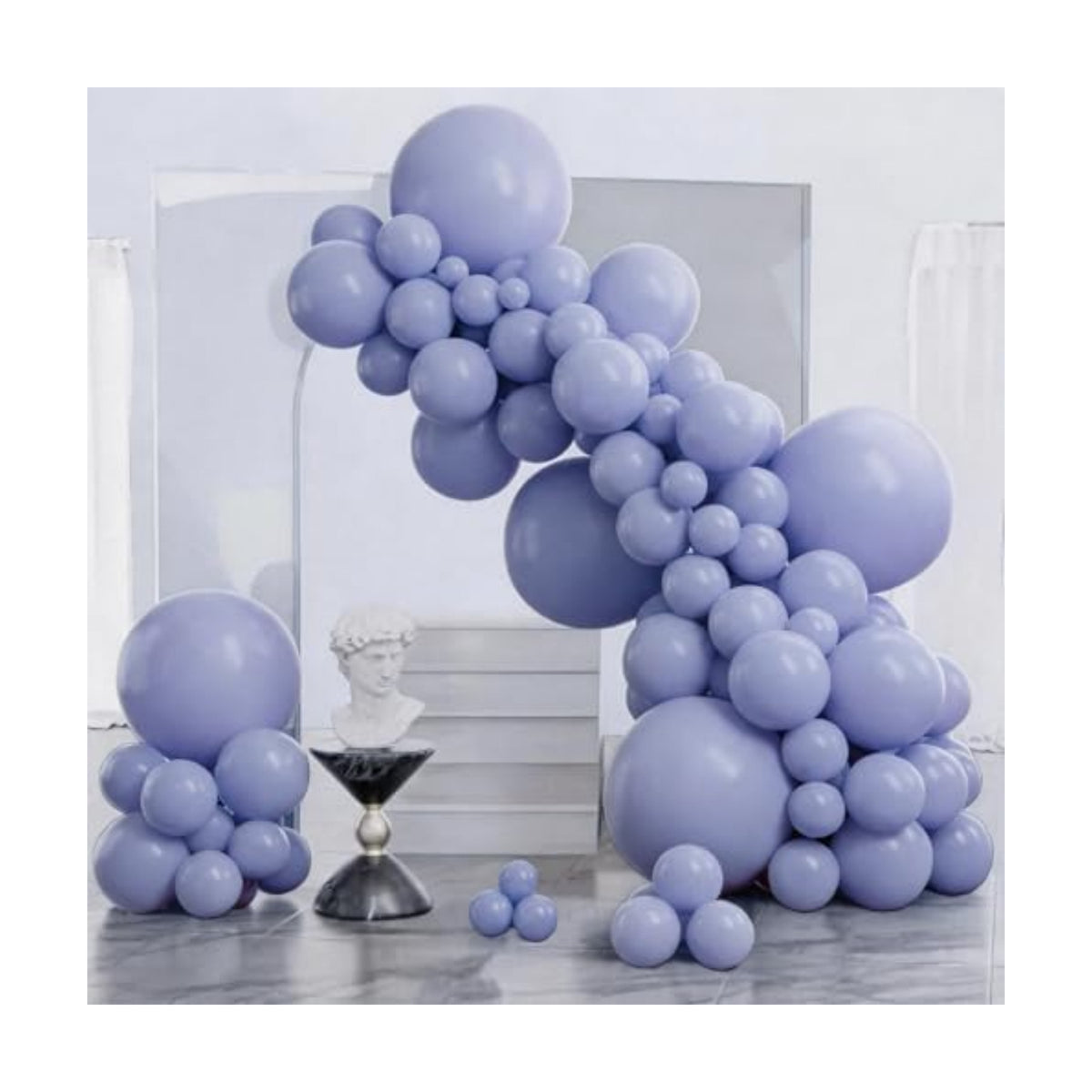 PartyWoo Dusty Purple Balloons 140pcs Lavender Lilac Boho Neutral Color