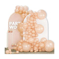 PartyWoo Pearl Peach Balloons 140pcs Pastel Light Pale Orange Color