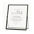Calculs Audio Guest Book Sign, Black 8x10 Floating Picture Frame