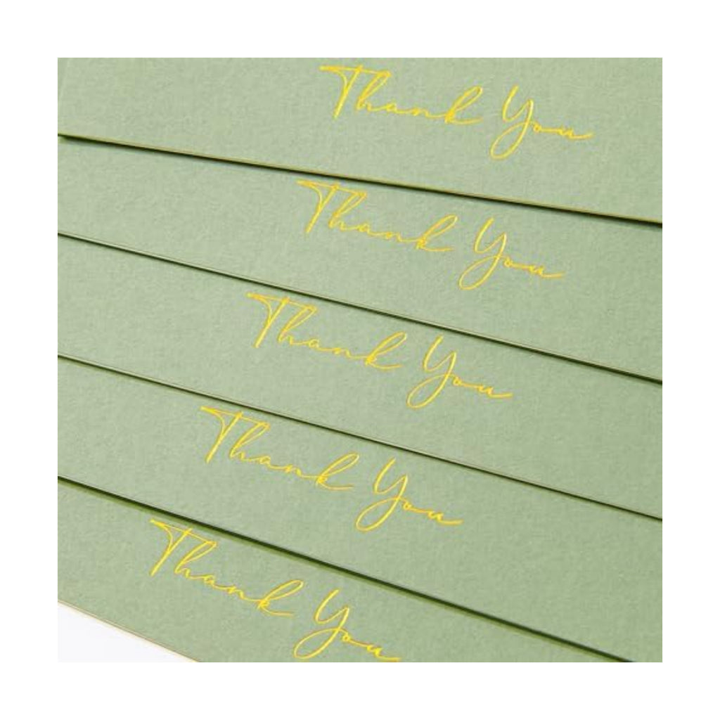 Crisky Thank You Cards with Envelopes & Stickers， 50 Pack Green Bridal Shower Graduation Thank You Cards Small Business, Wedding Baby Shower Birthday Funeral Notes Bulk