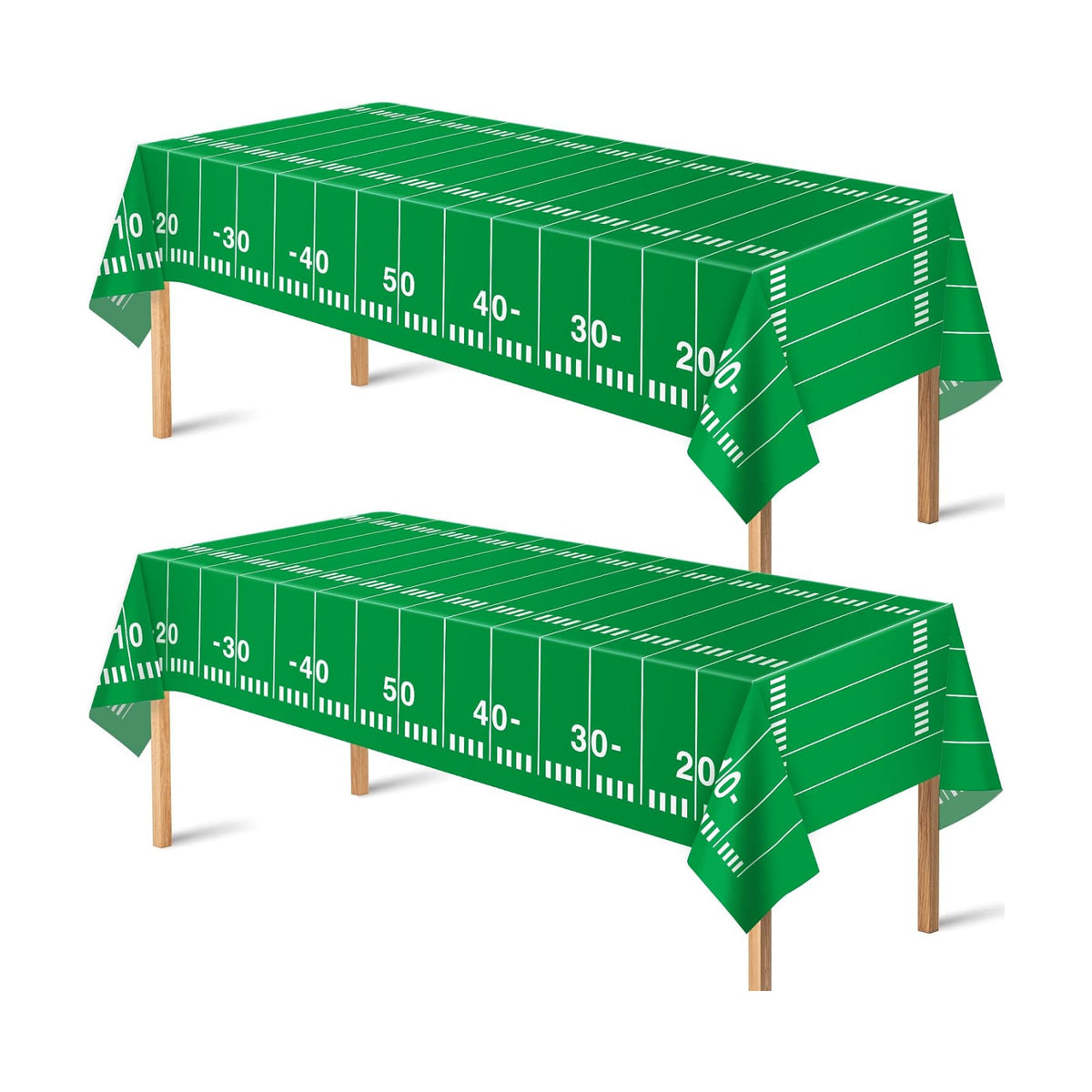 OHOME Football Party Decorations - Super Game Bowl Party Decorations 2027 - Disposable Tablecloth Plastic Table Covers for Football Game Birthday Football Parties Decor Supplies 54" X 108",2 Pack
