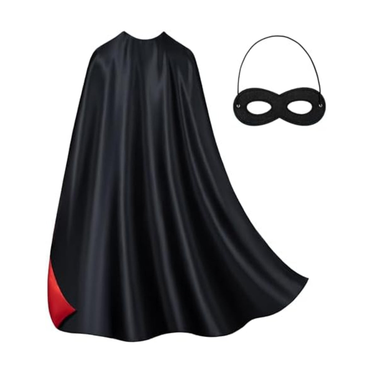 Adult Superhero Cape & Mask Set - Double-Sided Super Hero Capes and Masks for Men Women Dress-Up Parties