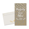 Tree-Free Greetings - Wedding Money Holder Greeting Card - Artful Designs - 1 Money Holder Card + Matching Envelope - Made in USA - 100% Recycled Paper - 3.7 x 7 - Happily After Today (ZO70241)
