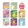 OHOME Easter Basket Stuffers for Kids - DIY Happy Egg Bunny Sticker Crafts Stickers for Toddlers,Kids Easter Gifts Decor Treats Games Toys Activities Party Favor Supplies(24 Sheets)
