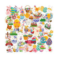 OHOME Easter Stickers | 120 PCS Egg Bunny Stickers for Kids -Easter Egg Stuffers - Vinyl Easter Games Crafts Activities Party Favors Basket Stuffers - Kids Gifts for Boys Girls