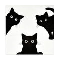 100 Halloween Black Cats Cocktail Beverage Napkins Spooky Cat Disposable