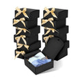 WLUSEAXI 12 Pack Small Gift Boxes with Lids for Presents, Black Gift Boxes