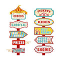 Hooqict 20 Pieces Carnival Decorations Circus Theme Party Directional Signs Carnival Party Signs Welcome to The Circus for Kids Carnival Birthday Party Decorations Supplies