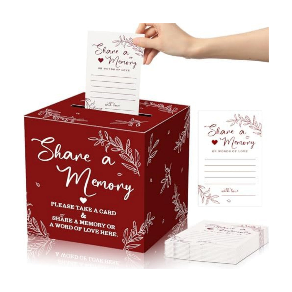 Pajean 50 Share a Memory Cards and Box, Red, Special