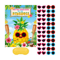 Faccito Hawaiian Game with Sticker Pin the Sunglasses on Pineapple Game