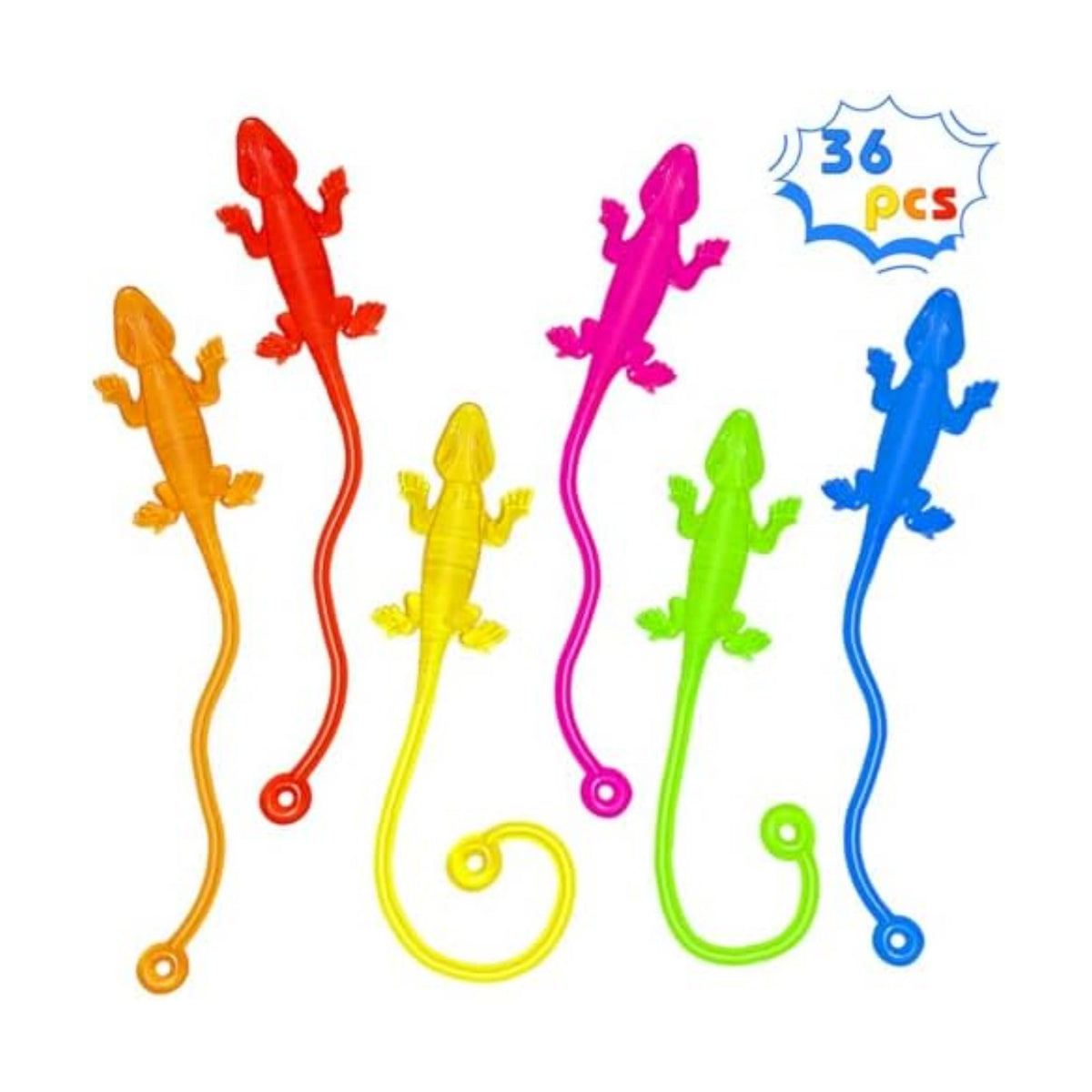Sticky Hands Bulk 36PCS Kids Party Favors Lizard Shape Stretchy Sticky Hand