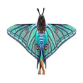 Yinder 2 Pcs Halloween Moth Wings Costume Cape, Shawl Headband Women