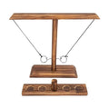 Ring Toss Game for Adults, Hook and Ring Game, Swinging String Hook & Ring Tabletop Battle Game, Outdoor & Indoor Game, Patio Décor Party Bar Game, Wooden Ring & Hook Game, Fun Games for Adults