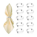 Silvery Napkin Rings-10 Pcs Stainless Steel Napkin Rings