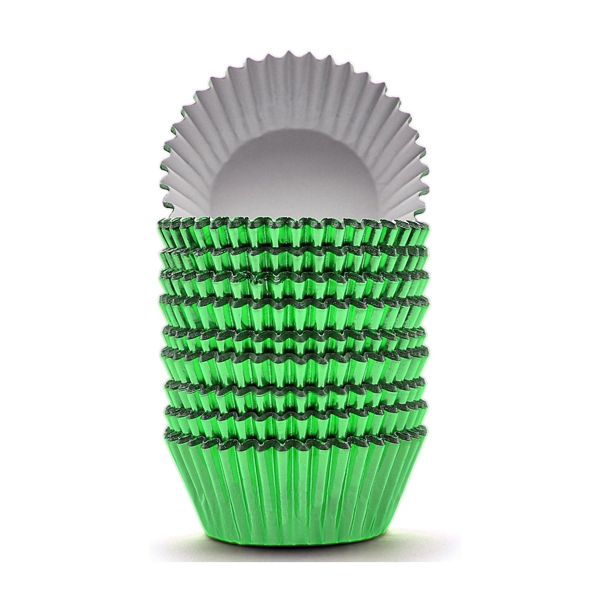 200 Pcs Green Foil Cupcake Liners Standard Baking Cups Muffin Paper Cases