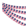 AhfuLife 134 Ft American String Flags Banner for USA 250 Years Anniversary, 120 Pcs Small America Bunting Flags, Double Sided for World Cup Independence Day Party Home Garden Bar Decor (5.5×8.3 Inch)