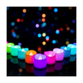 Homemory 12-Pack 7-Color Changing Flameless Tea Light Candles, 200+ Hours