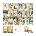 Nuanchu 80 Pcs Vintage Holy Nativity Greeting Cards - 4 x 6'' Santa and Christmas Reprint Antique Postcard Set - Retro Christmas Cards Blank Greetings for Friends, 20 Designs