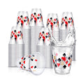 Uiifan 50 Pcs Casino Party Decoration 12oz Las Vegas Supply Game Night Cups