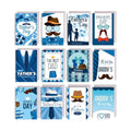 HADDIY Bulk Father's Day Cards,12 Set Happy Dad Greeting Cards for Decor