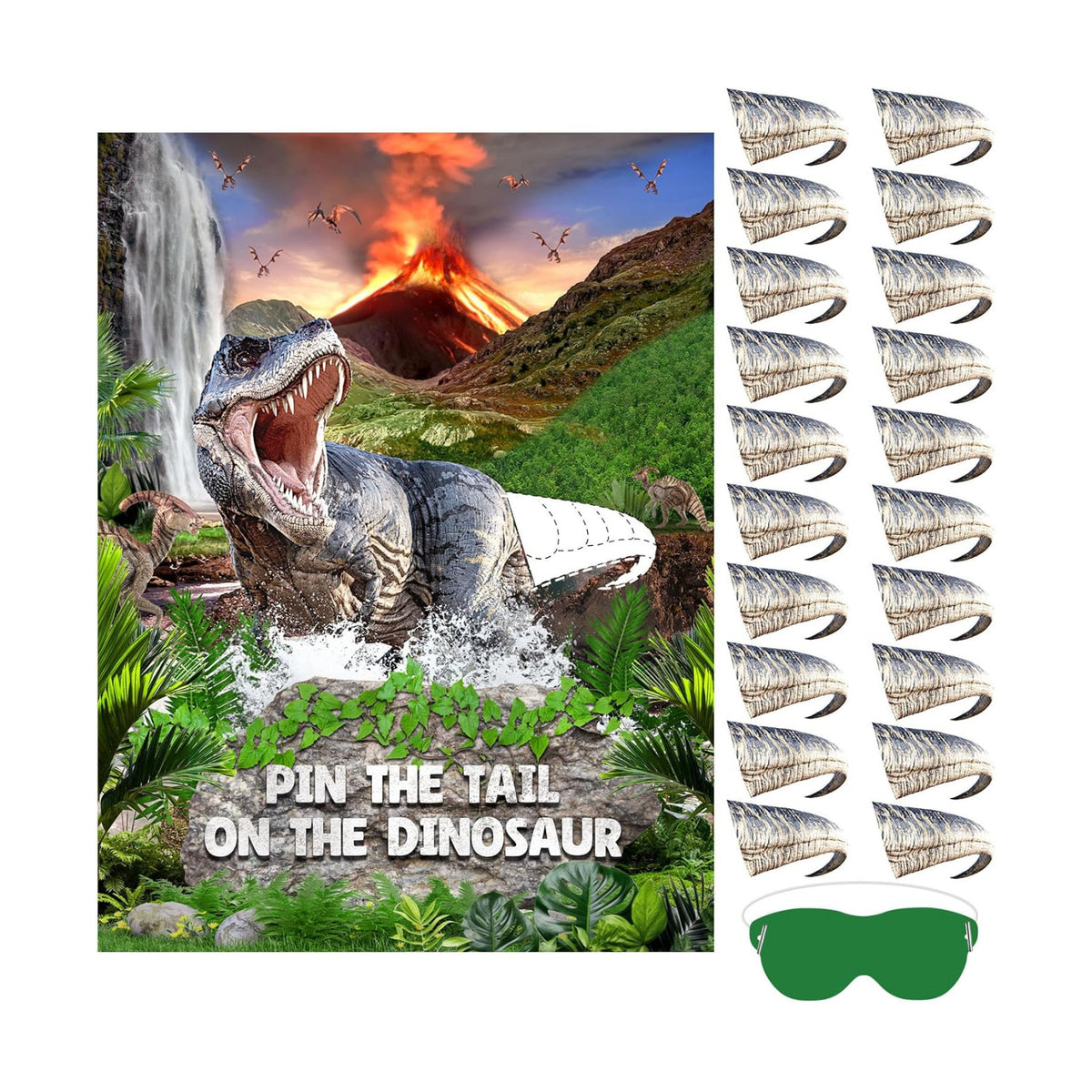 Faccito Pin Tail on Dinosaur Birthday Games Dinosaur Party Decorations