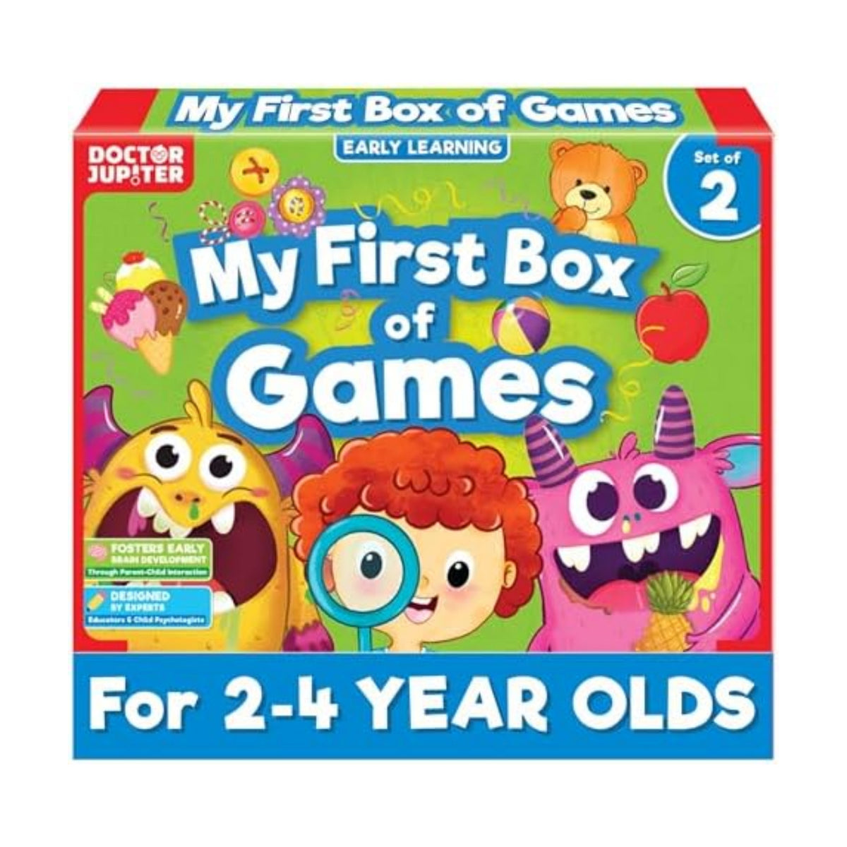 Doctor Jupiter My First Box of Games for Kids Ages 2-3-4 Year Old