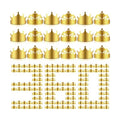 Nezyo 360 Pcs Paper Crowns Bulk King and Princess Crown Hats for Boys Girls Adults Birthday Celebration Supplies Baby Shower