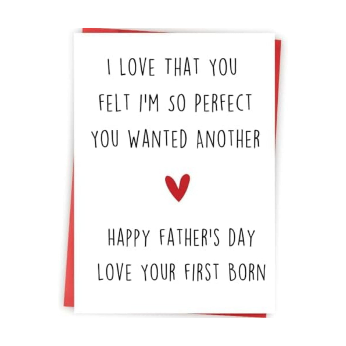 Funny Fathers Day Gift, Father Day Gifts from Son Daughter, Daddy Father's Day Card, Happy Father's Day Love Your First Born